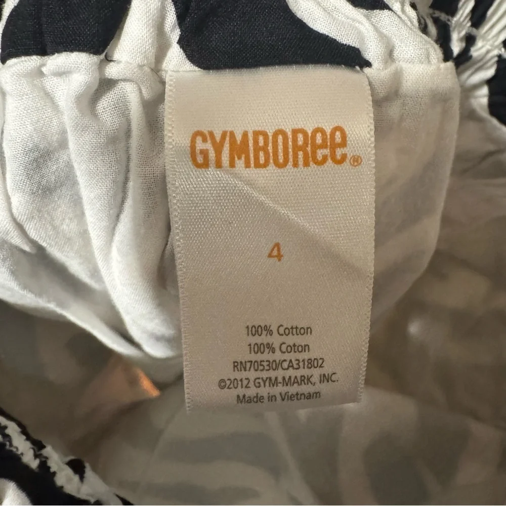 Gymboree Gymboree Wild For Zebra Black & White Cotton Skirt
